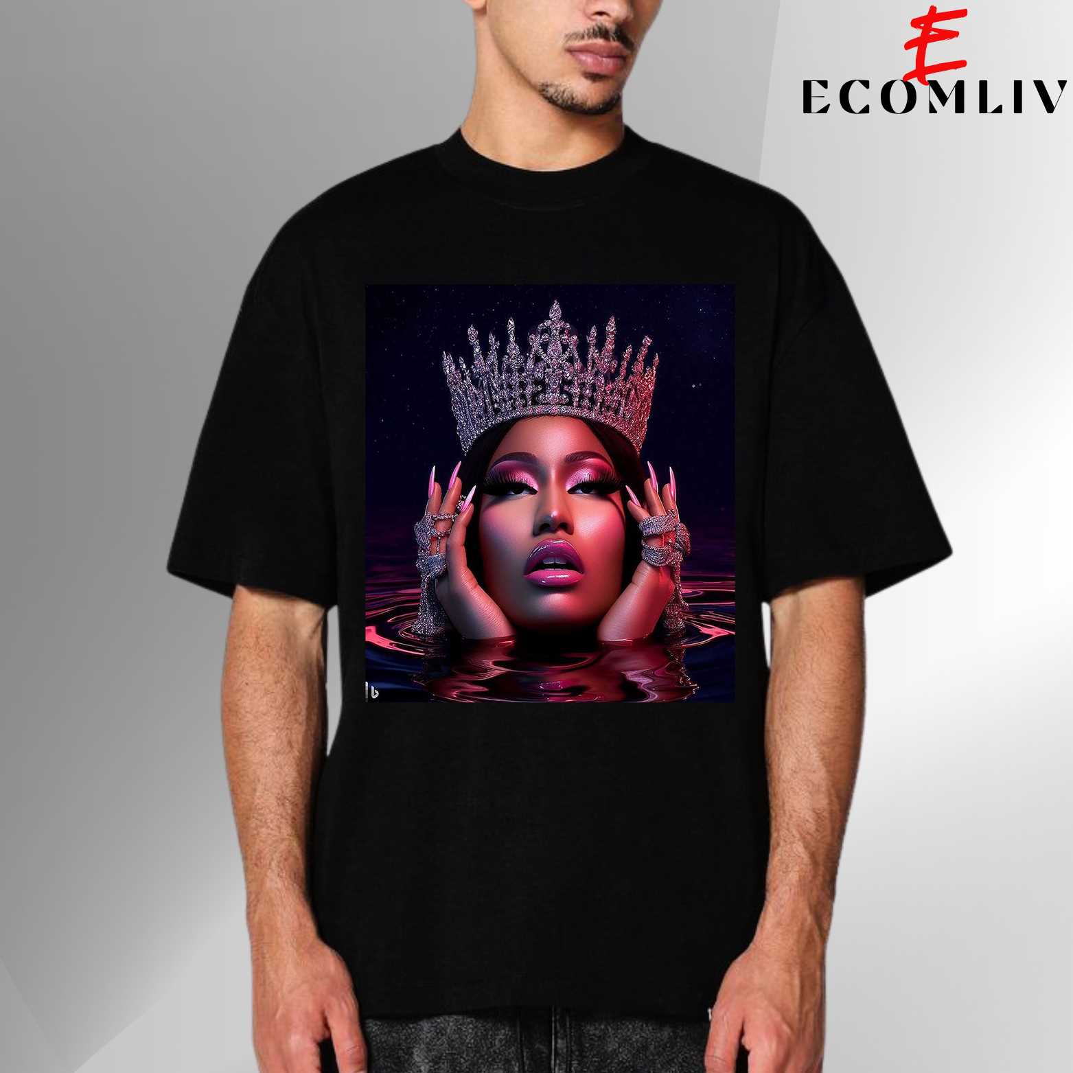Nicki Minaj Graffiti Graphic Tee, Urban Streetwear Hip Hop Shirt